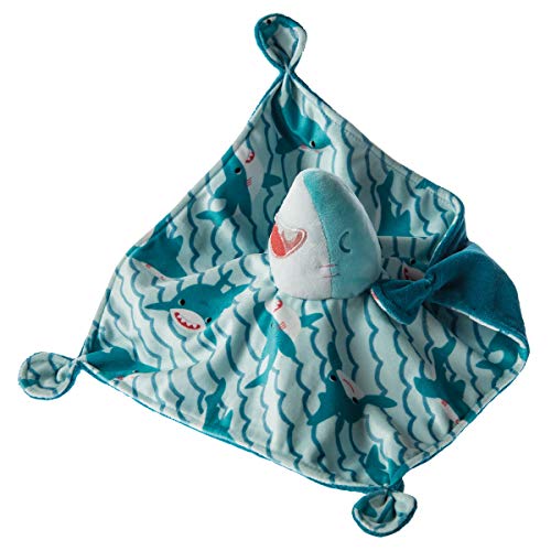 Image of Mary Meyer Sweet Soothie Lovey Security Blanket, 10 x 10-inches, Shark