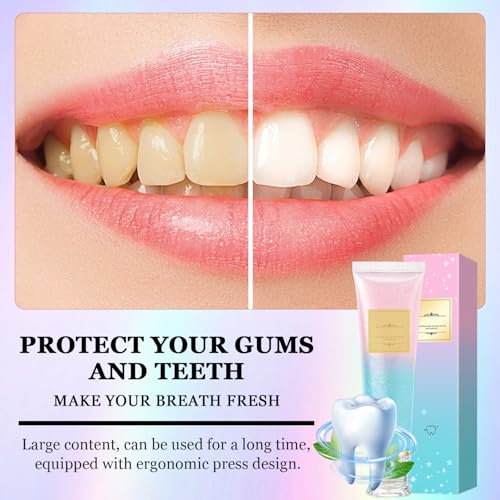 Image of 2Pcs Acssart Radiant Whitening Toothpaste,Niacinamide Whitening Toothpaste,Easilyous Bright Whiteing toothpastes,Nicotinamide Dazzling White,Removal Tooth Stains,Fresh Breath