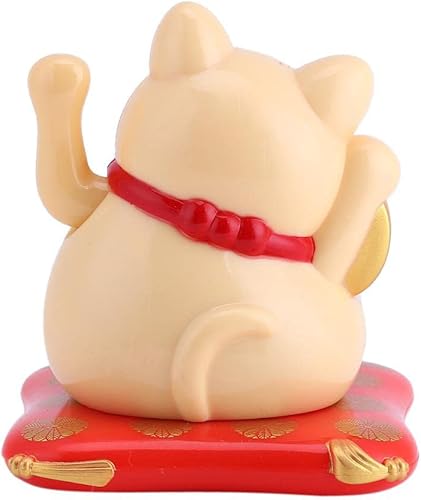 Miniatura 9 de Maxmartt Gato de la suerte, Gato agitando, Feng Shui, alimentado por energía solar, lindo gato agitando buena suerte, riqueza, bienvenido, gatos,