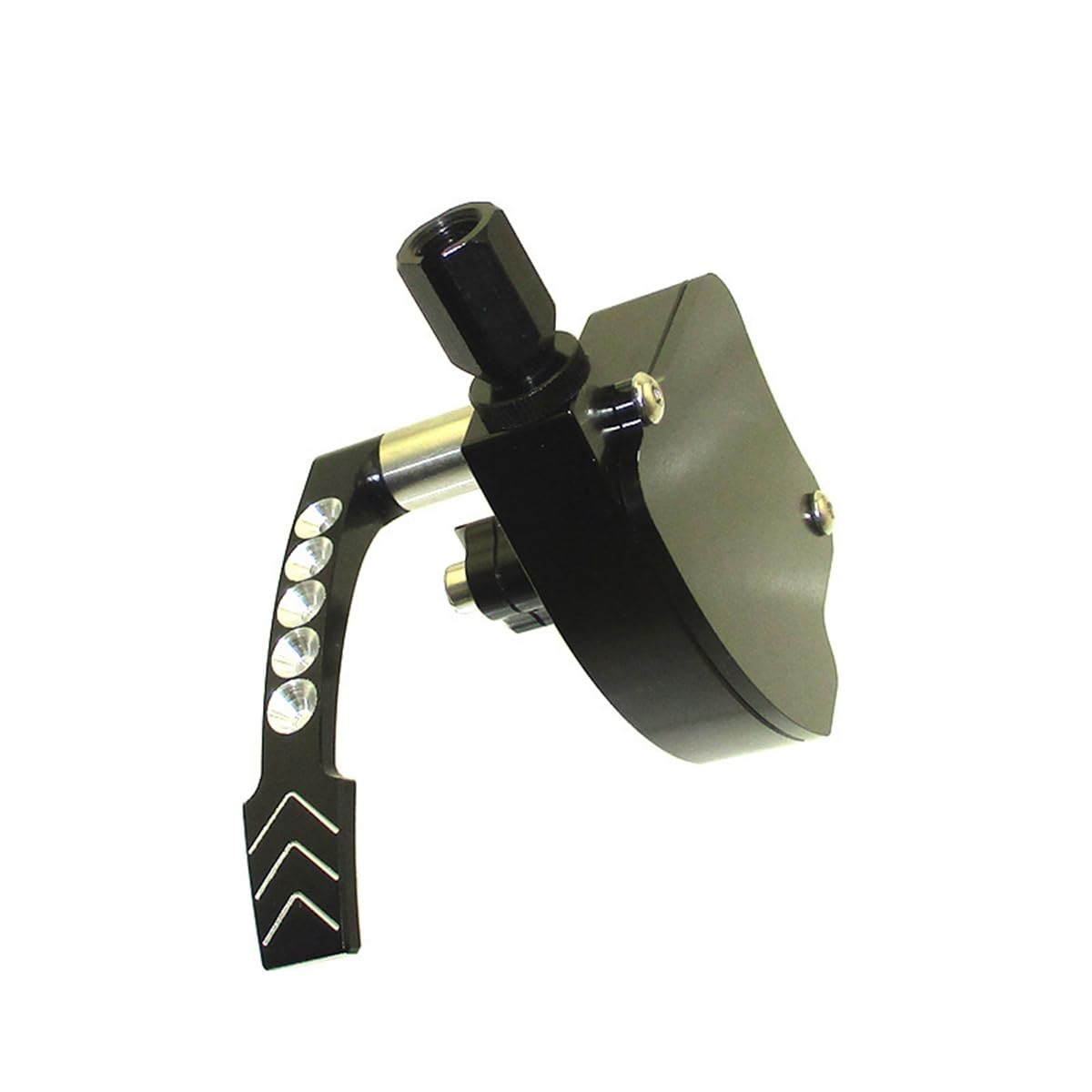 Acceleratore a pollice CNC Billet per Yamaha Honda Kawasaki Suzuki ATV Quad 4 ruote (nero)