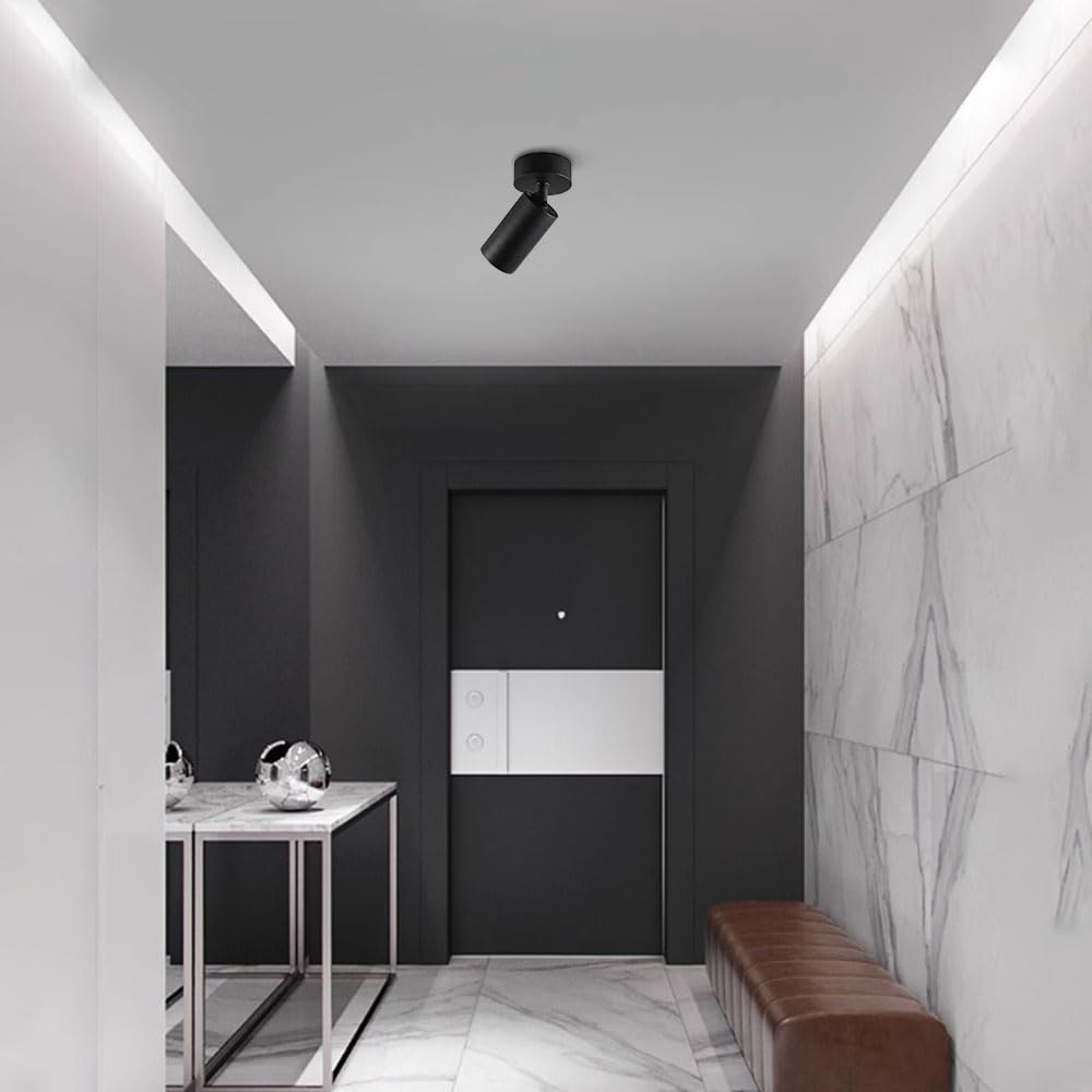 Faretti da incasso, faretti da soffitto, faretti da soffitto a LED, faretti da soffitto orientabili a 360°+90°, faretti direzionali, lampade d'accento, illuminazione for quadri, montaggio a filo moder