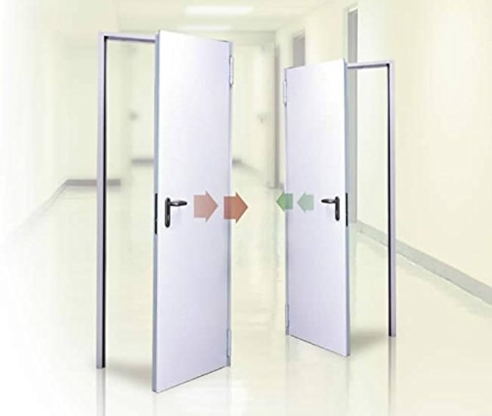 Porta Tamburata Reversibile - Acciaio Zincato - Verniciata Bianco RAL 9010-80 x 210