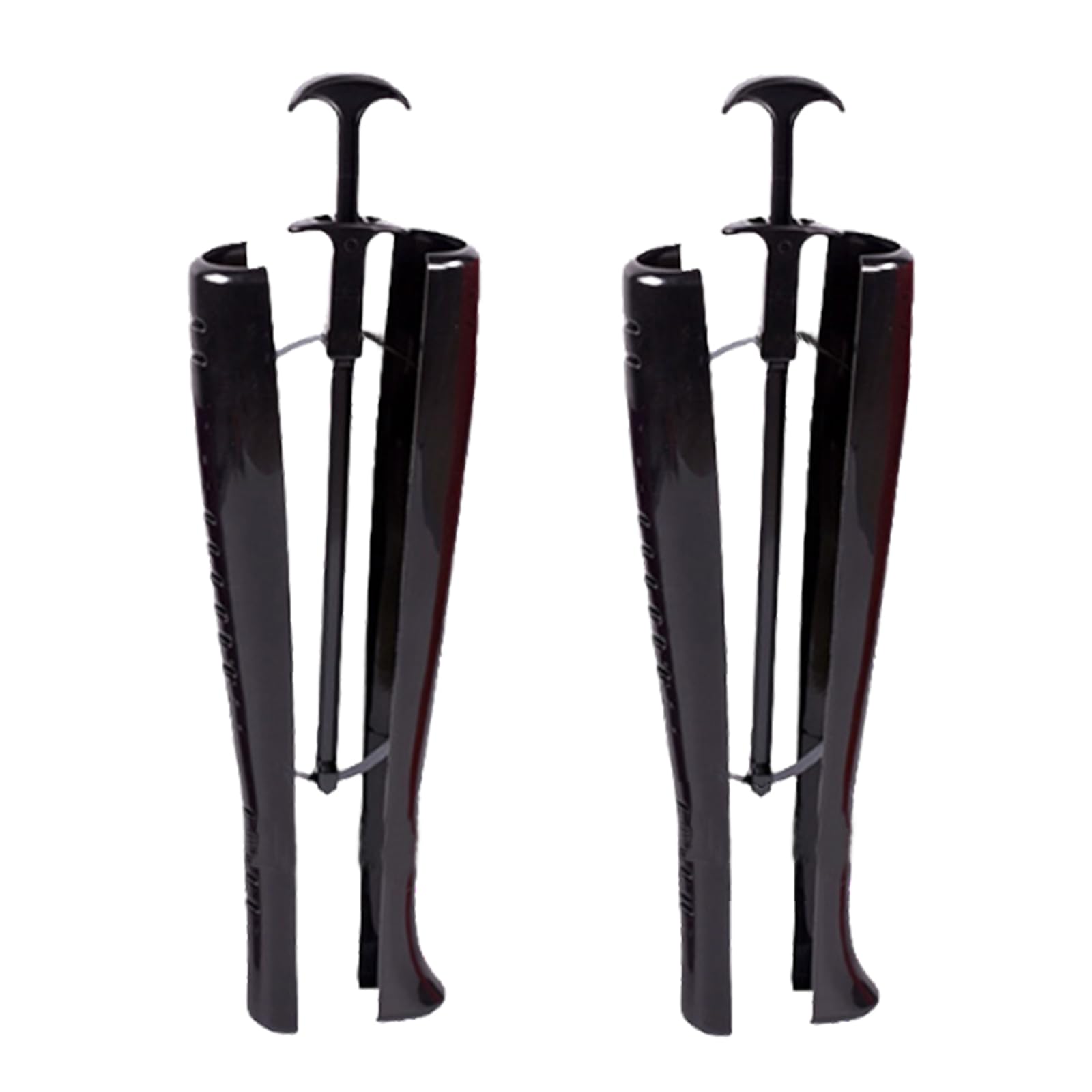 2 Piezas 41cm, Botas de plástico con Eje de árbol, Moldeador para Botas, para Bota Hombres Damas y Señoras(negro)