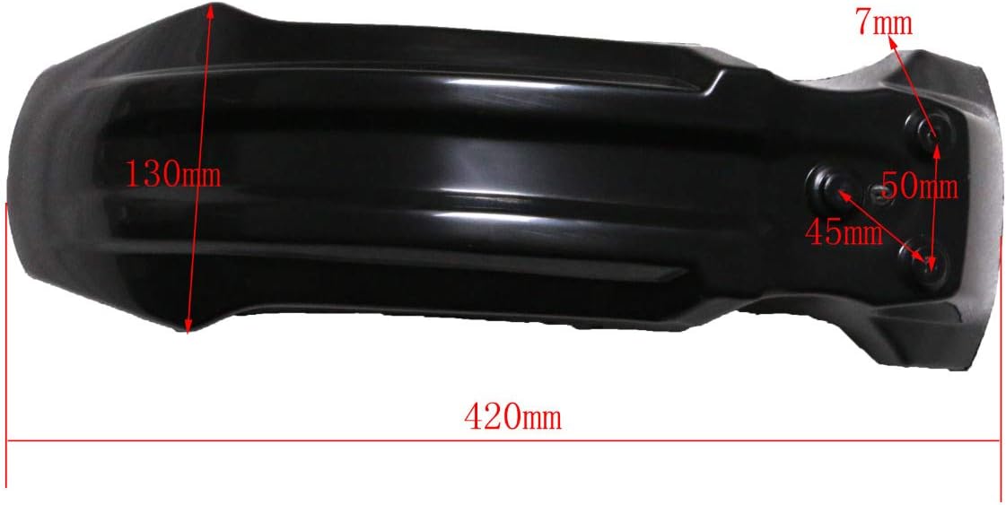 Motorcycle Full Fender Fairing Kit for Apollo 110cc 125cc 140cc 150cc 200cc 250cc Dirt Pit Bikes | Durable ABS Plastic Panels with Front, Rear Fender, Number Plate & More (Black)