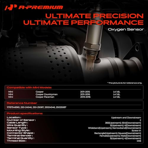 Sensor de Oxígeno para Mini Cooper 2011-2015 2 Unidades miniatura 2