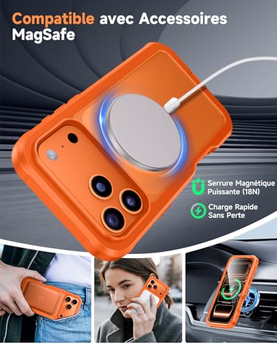 Coque Antichoc iPhone 17 Pro Max seacosmo Robuste Haute Finition - 6