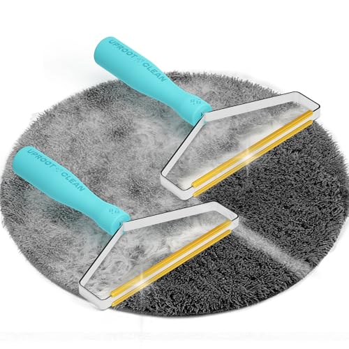 Image of Uproot Clean Pro Pet Hair Removal Tool: Multi-Fabric Edge,Carpet Rake,2pk