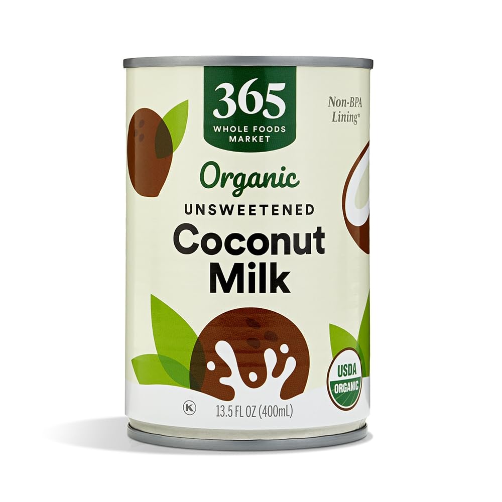 365 by Whole Foods Market, Organic Unsweetened Coconut Milk, 13.5 Ounce