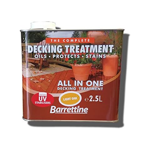 Barrettine Decking Oil - Decking Treatment - Light Oak - 2.5 Litres Cover