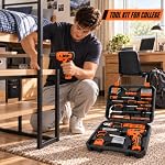 139-Piece Home Tool Kit with 8V Cordless Drill and Storage Case - Image 2