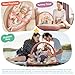 Portable Baby Play Lounger for Supervised Floor Time w/Removable Toy Arch & 3 Toys - Padded Play Area, Breathable Cotton Cover, Travel-Friendly - Awake-Time Only | 0-24 Months (Pink)
