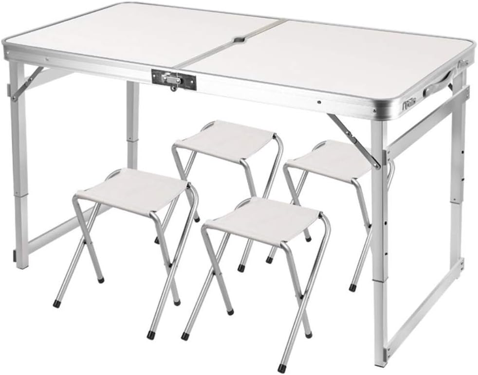 Amazon.de Vixzero Klapptisch Campingtisch Gartentisch mit 4 Stühlen