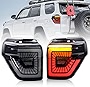 LED Tail Lights for Toyota 4Runner 2014-2021,Rear Light Assembly with Sequential Turn Signal/Start Up Animation Light for 4 Runner, Plug and Play,Passenger and Driver Side Smoked (Style 1)