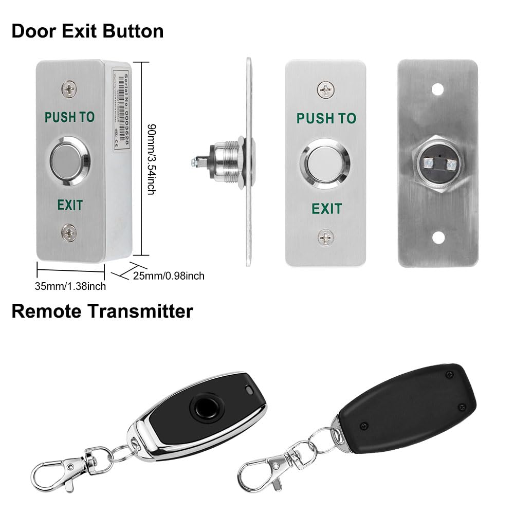 Kit De Control De Acceso WiFi Tuya Para Puertas – Con App, Control Remoto Y Cerradura Eléctrica – Sistema De Seguridad Para El Hogar