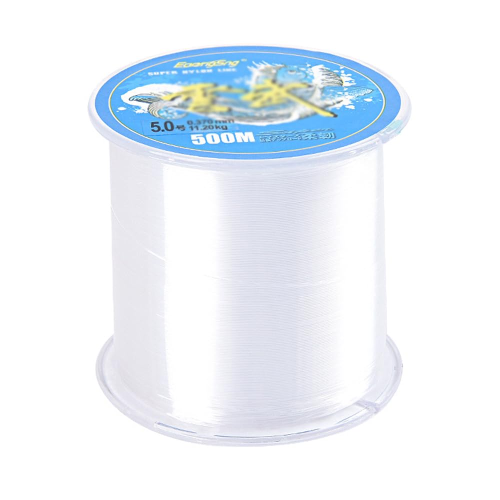 White Nylon Monofilament Fishing Line, 500 Meters