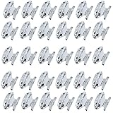30 Pcs Clear Acrylic Shape Knob Mini Metal Jewelry Box Gift Case Knobs Pull Handles Knob