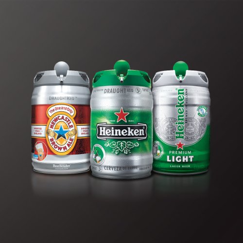 Krups y Heineken B100 Dispensador de cerveza con tecnología de Heineken, barril, color negro