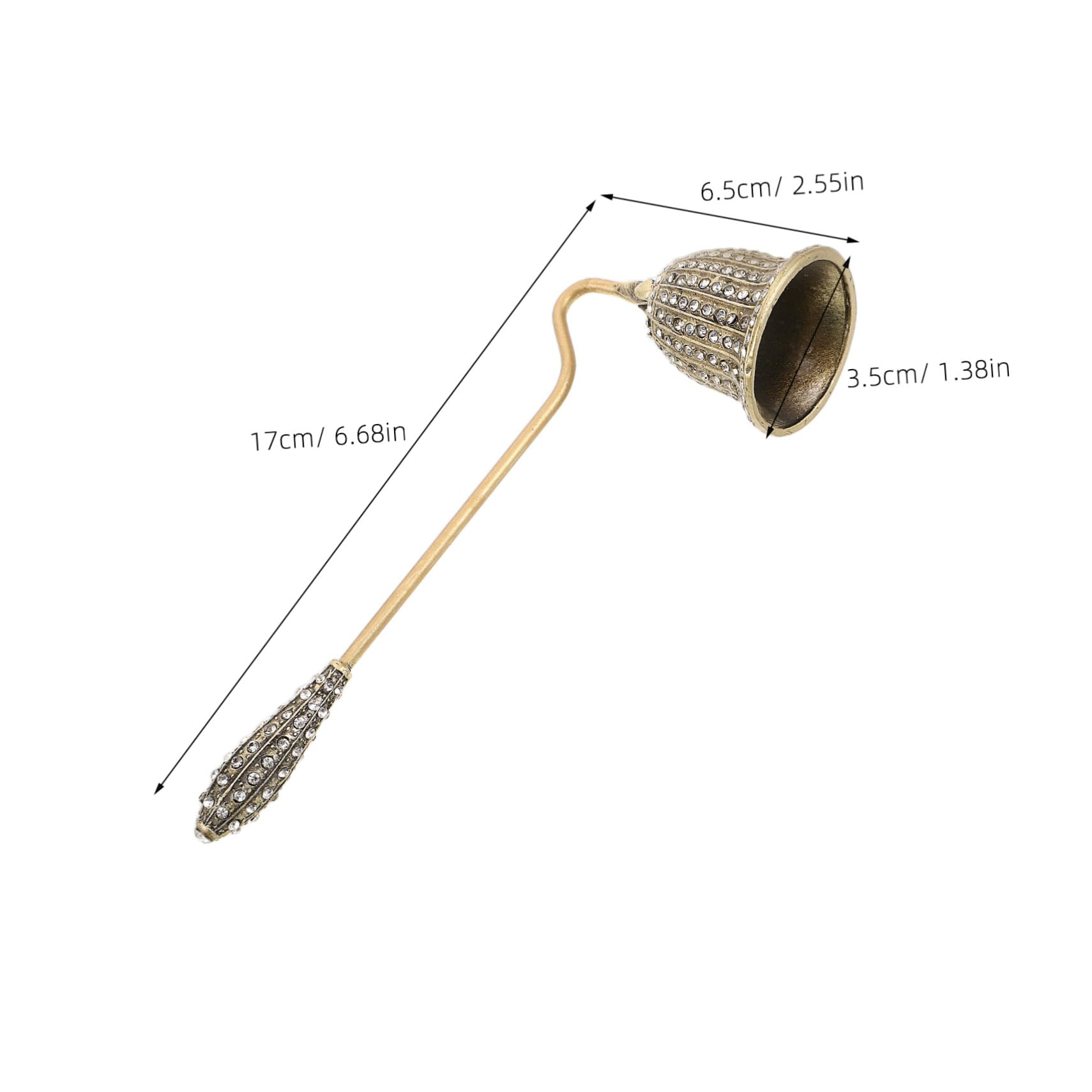 Healeved Handheld Tea Light Snuffer Metal Candle Extinguisher Tool Designed for Decorative Candles