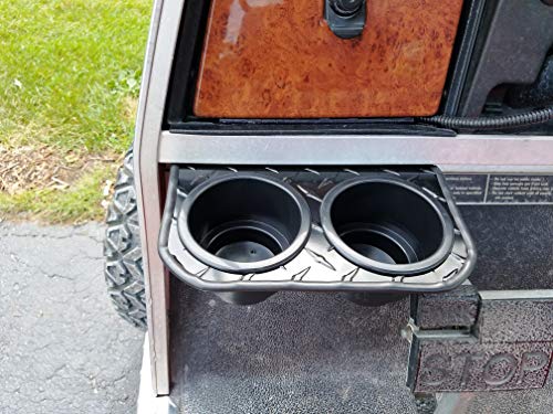 Portavasos Jumbo para Carro Club Car DS 2 en Aluminio Negro miniatura 1