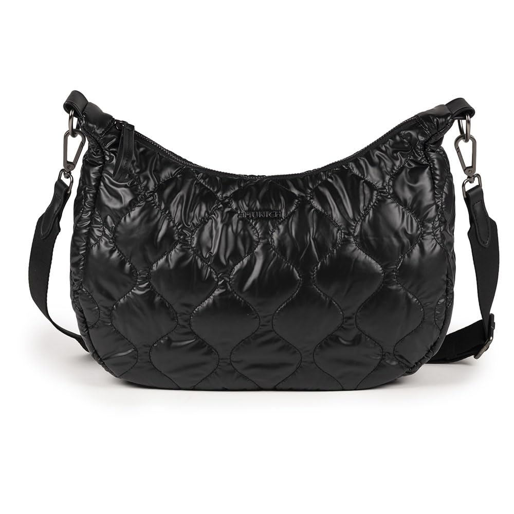 Munich Damen Schwarz Cover Fw25 Crossbody Hobo C/Black Taschen Und Rucksäcke,