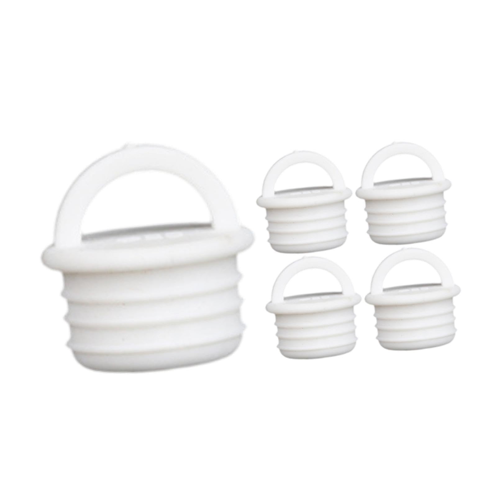 SAZ DEKOR® 5x Rotating Mop Bucket Drain Plug Parts Replacement Cover Plug for Bathtub 27x24mm|Cooking Tool, Essential Kitchen Tool, Chopping & Slicing for Herbs, Onions, Space-Saving Kitchen & Pantry|-image-2