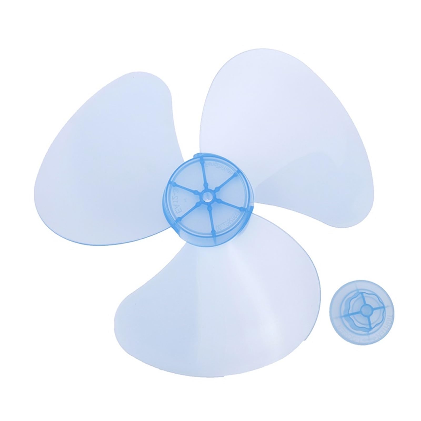 FOELANNE Plastic Fan Blade, ABS Replacement Fan Blades 5-Leaf 12-16 inch For Pedestal Fan With Nut Cover Multicolor(12 Inch Gray)