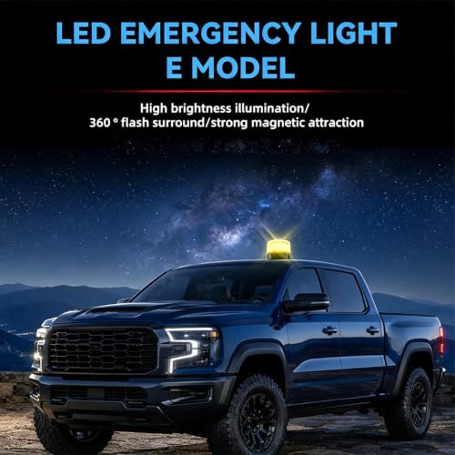 Luz de baliza para coche camión remolque lámpara destellante ámbar obra 5