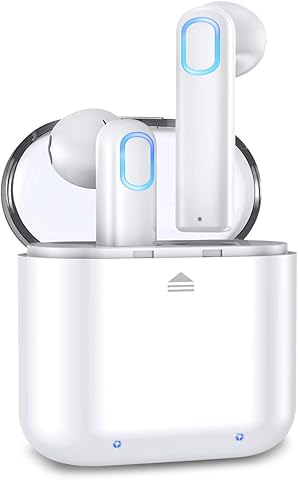 Acokki Bluetooth Headphones Wireless Earbuds, Deep Bass HiFi 3D Stereo Sound Headset Built-in Mic Earphones with Portable Charging Case for Smartphones and Laptops