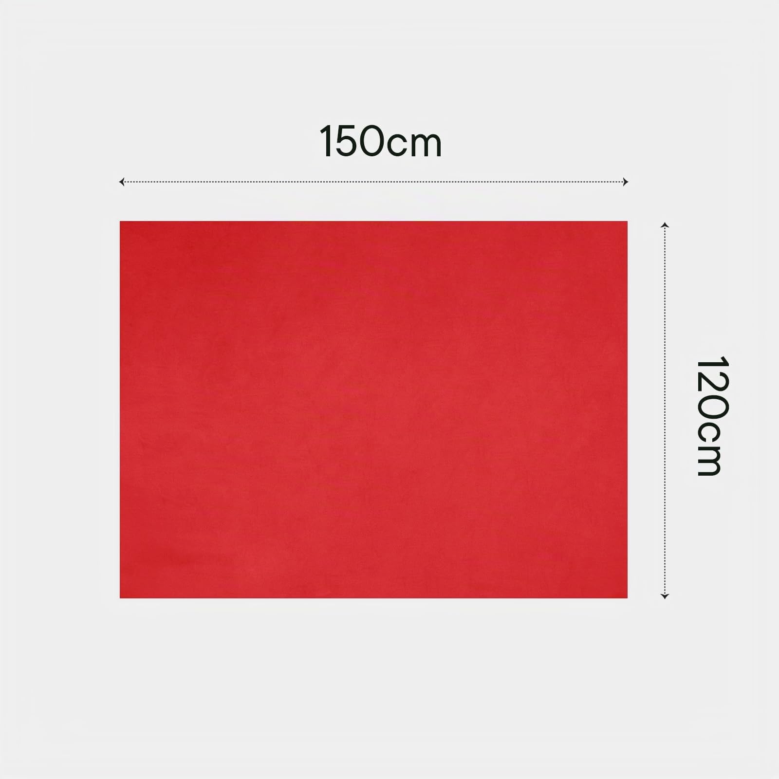 Dreamscene morbido copriletto coperta Tinta Unita Rosso rosso – 120 x 150 cm