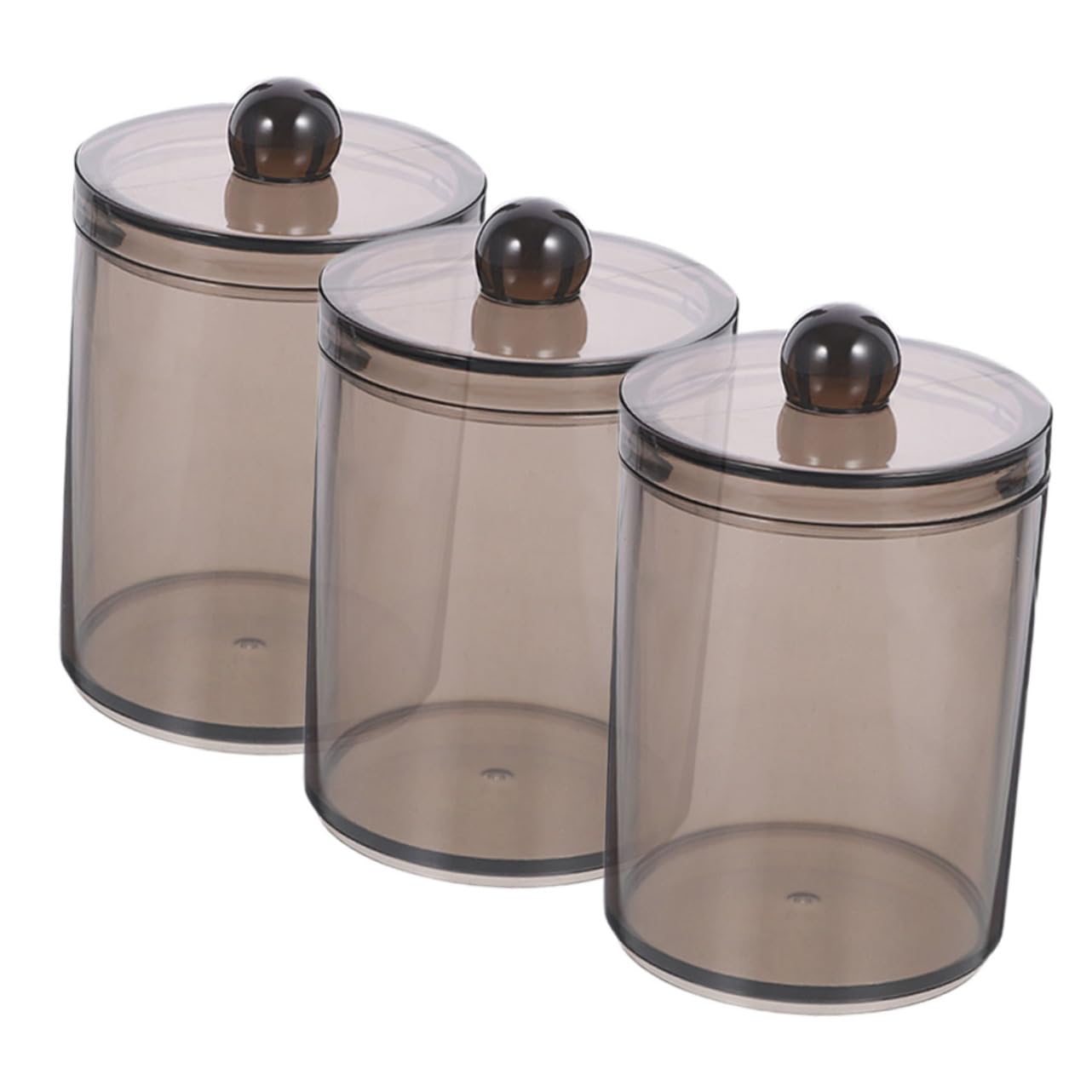 15piezas Organizador De Algodones y Bastoncillos De Algodón De Recipientes Con Tapa Accesorios Para Baño y Almacenamiento Multifuncional y Elegante