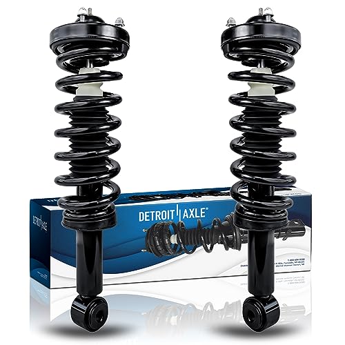 Image of Detroit Axle - RWD Front Struts for 2009-2013 Ford F-150, Complete 2 Struts with Coil Spring 2010 2011 2012 Replacement Suspension Quick Install Ready Strut Shocks Assembly