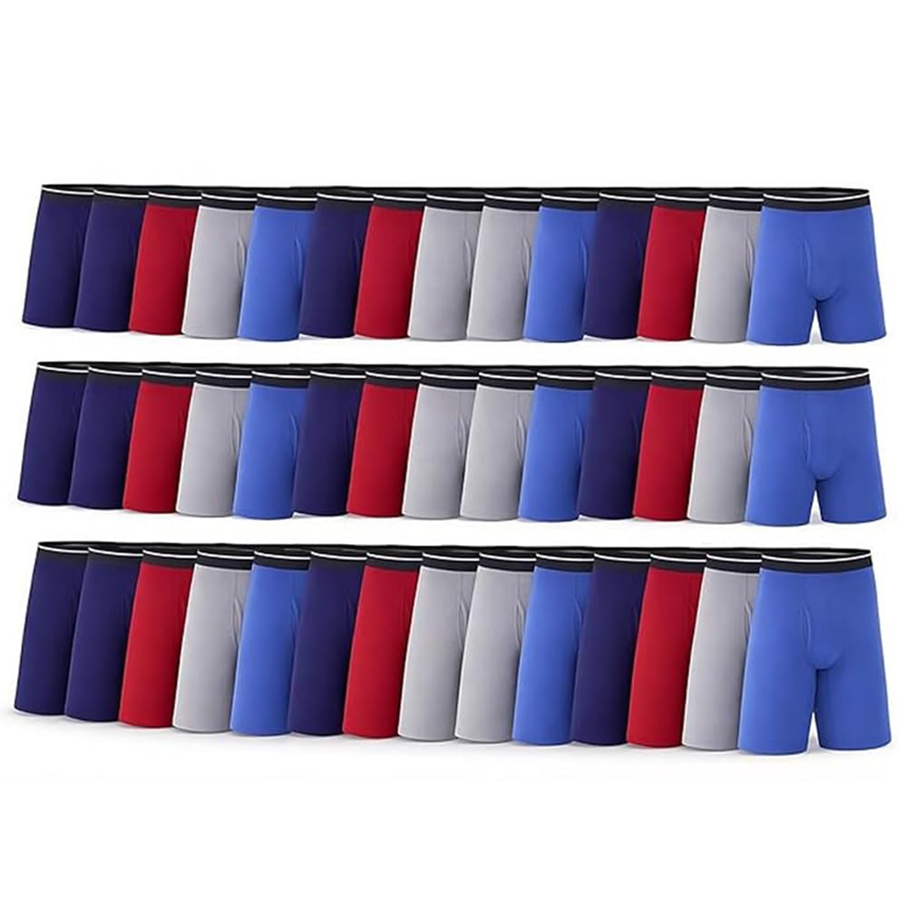 BILLIONHATS 72 Pack Men Cotton Briefs Underwear in Bulk for Homeless Shelter Donating Wholesale Underwear for Mens