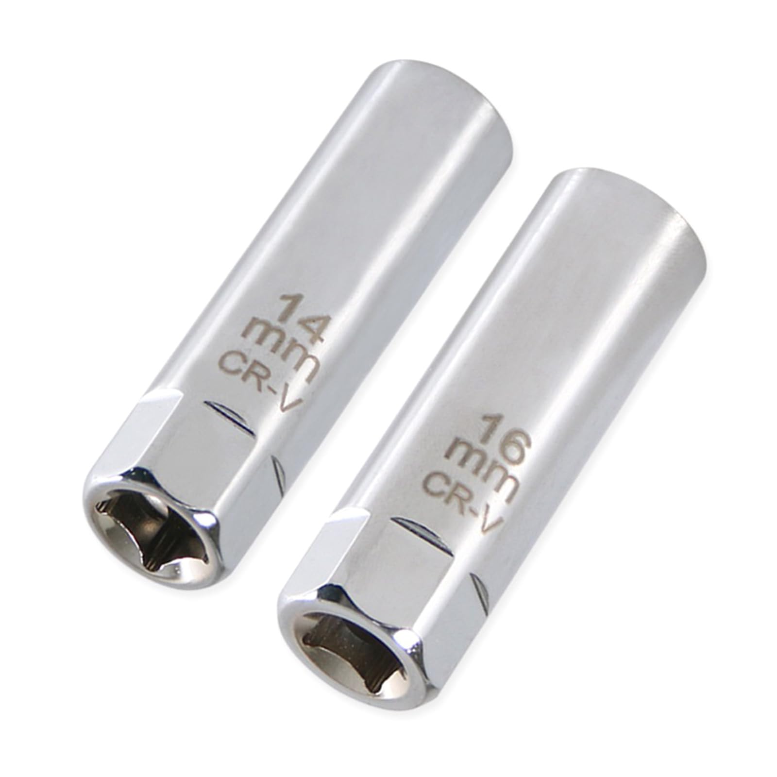 2Pieces Sparks Plugs Socket for 14mm and 16mm Plugs Multifunctional Applications Use Car Enthusiasts Mechanics Sparks Socket