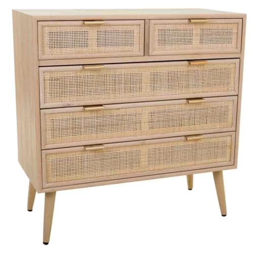 WANDERLUST DECO Comoda de Madera y Rattan