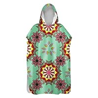 Poncho De Baño Morbuy Para Niños - Con Capucha - 75x110 Cm - Secado Rápido - Estampado Tie-Dye