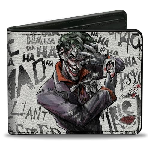 Buckle-Down Wallet Joker Brilliant-twisted-insane-mad Psycho Pose/cards Accessory