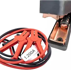 Cabo de Chupeta 1200 Amperes Para Caminhão Carro Moto Onibus Caminhonete Trator Forte Grosso Comprido Fios e Garras em Cobre Legitimo
