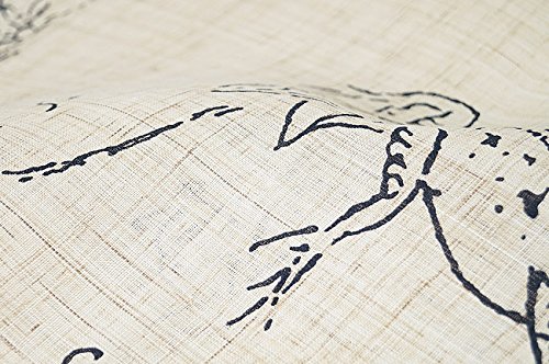 Amazon.co.jp: 暖簾（のれん） 麻100％ 鳥獣戯画 日本製 120cm n