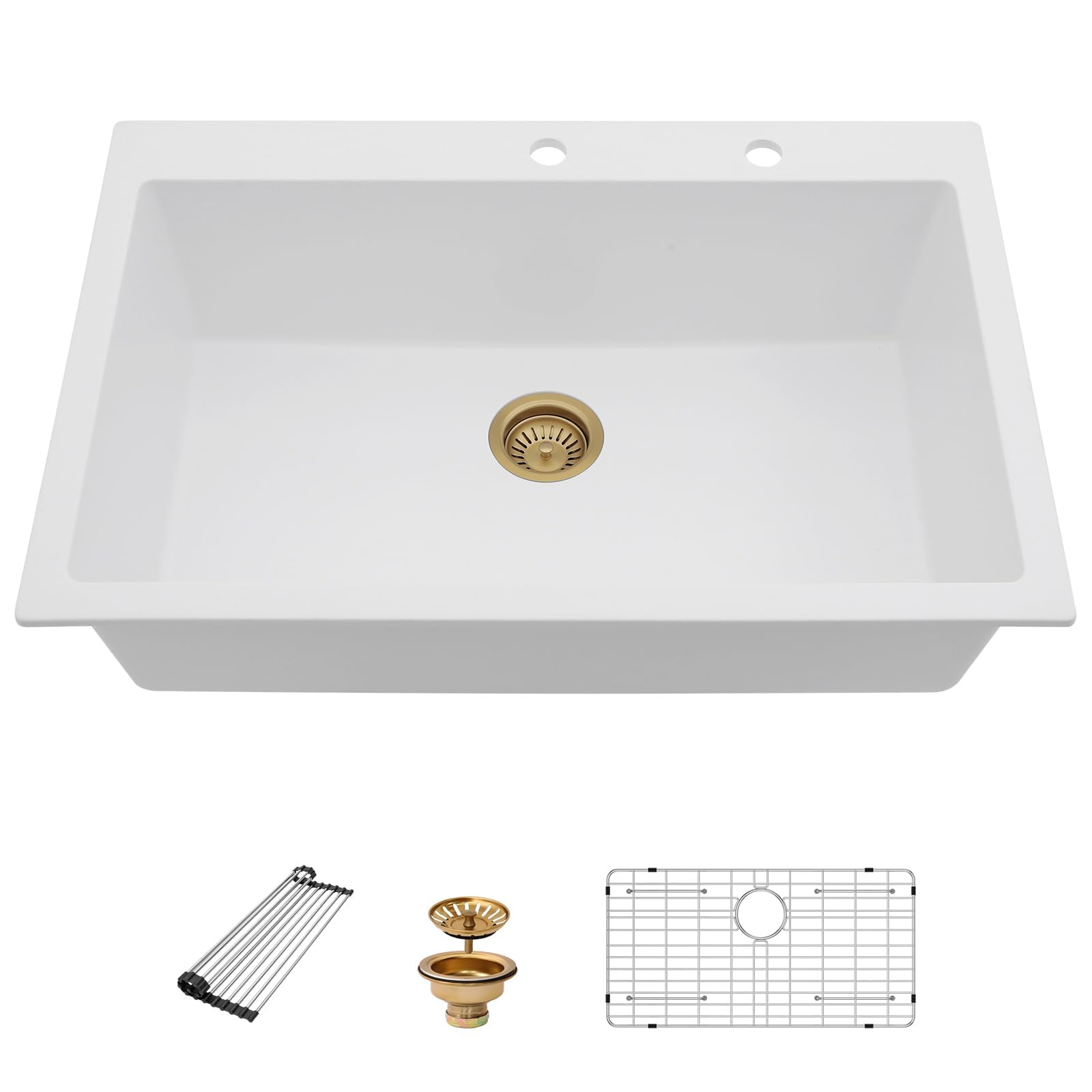 Photo 1 of Beslend 33" Granite Composite Kitchen Sink