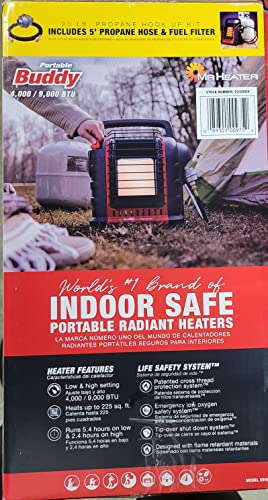 Mr-Heater-F232000-MH9BX-Buddy-4000-9000-Btu-Portable-Propane-Indoor-Safe-Radiant-Heater-MH9BX-BUNDLE-Hose-and-Filter-included