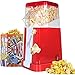 ZFQZKK Retro Popcorn Maker 1200W W pełni automatyczna maszyna pop ekspres do popcornu