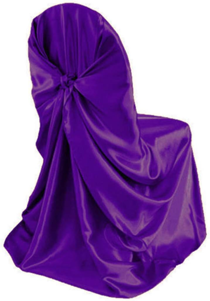 2PCS Self Tie Satin Universal Chair Cover for Wedding