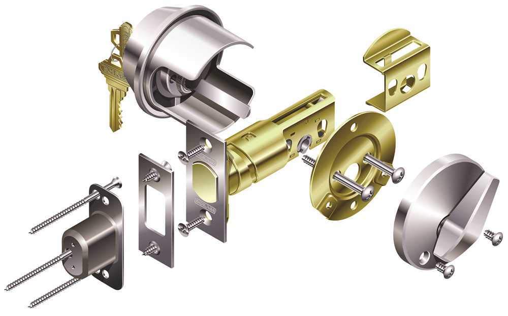 Schlage Bc500 Single Cylinder Deadbolt Adj Bs Sc1 Satin Chrome - Image 2