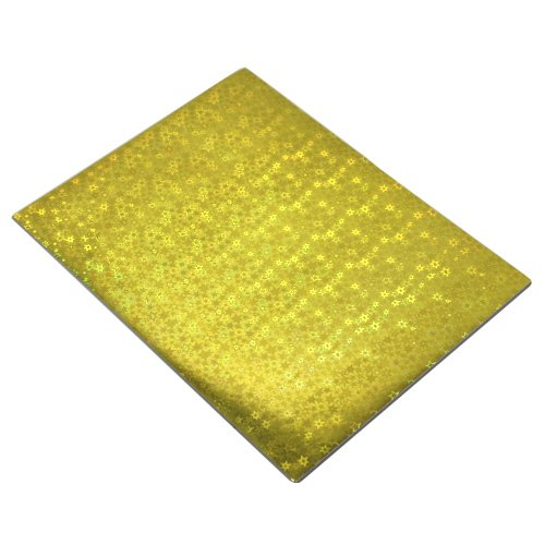 Feuilles holographiques étoile dorée 21,6 x 27,9 cm pour loisirs créatifs