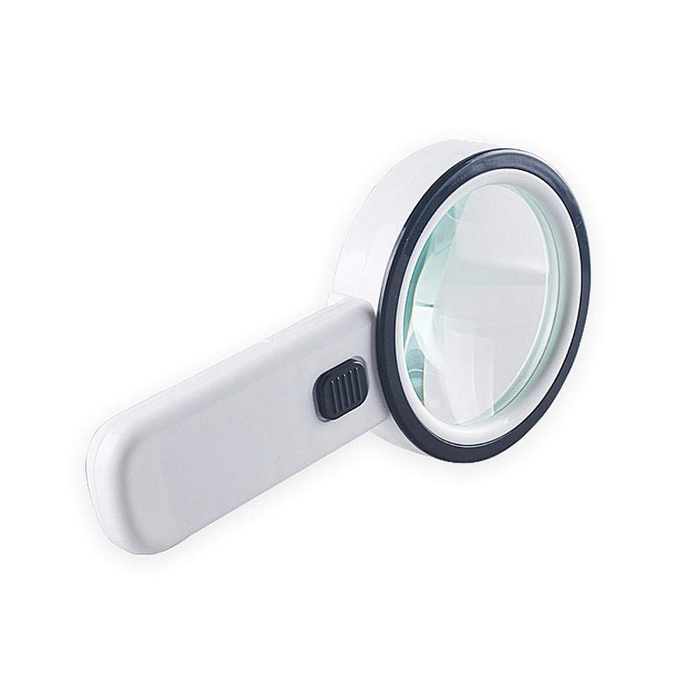 Lupa de Mano con luz LED 30x HD para Lectura de Personas Mayores y Estudiantes.
