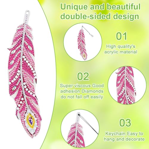 AUAUY 6 PCS Diamond Painting Bookmarks - Image 2