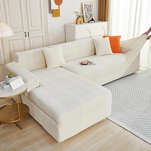 Housse de canapé imperméable d'angle en L ou 3 places extensible bleue - 3
