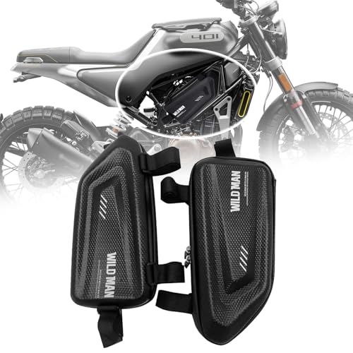 Alforjas laterales impermeables para motocicleta Svartpilen 125/200/250/401/701/801/901, par de bolsas rígidas con cierre de cremallera y logotipo reflectante, marca MAORANG