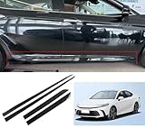 Car Body ABS Carbon Fiber Side Door Molding Cover Trim,...