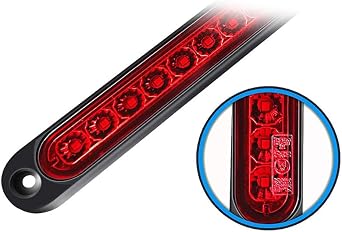 Tail Lamp, Truck, Universal DC12V, 24V, For Cars, LED, High Mount Stop Lamp, Brake Lamp, Auxiliary Braking Light, Car High Light, Tail Light, 15 Rows, High Brightness, IP67 Waterproof, Dustproof, Set